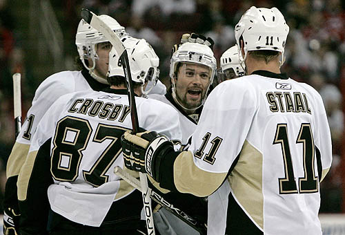 Petr Skyora Celebrates 2 Goal Game