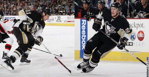 Jordan Staal and Matt Cooke