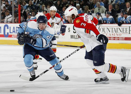 Penguins Center Sidney Crosby skates against the Florida Panthers at Mellon Arena on January 3, 2009 in 6-1 defeat.