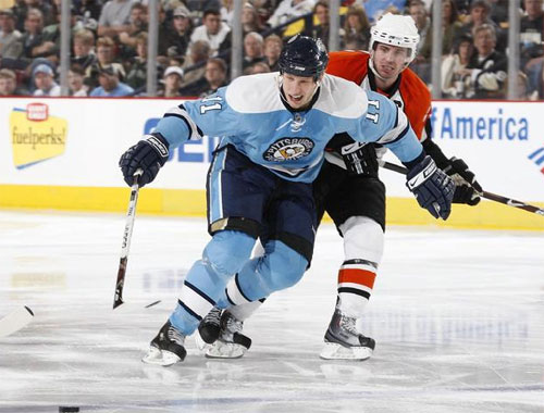 Jordan Staal against the Flyers on 3/22